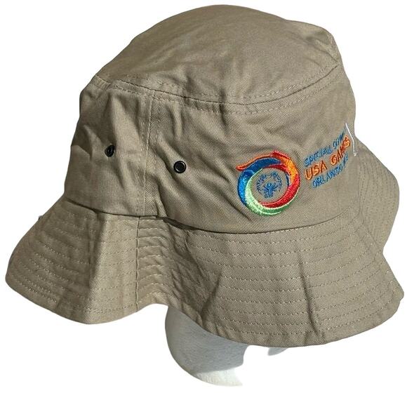 Beige Olympics USA Games Sun Hat - Picture 3 of 6